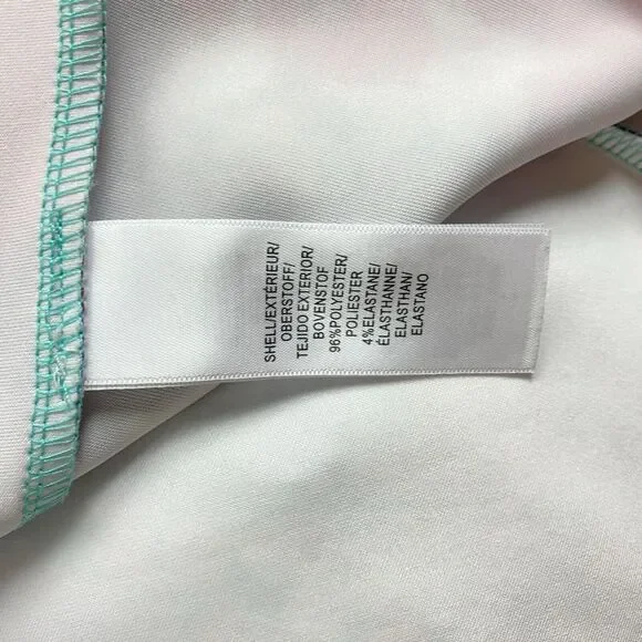 ADRIANNA PAPELL Multi Aqua Floral Scuba Womens Sz 4 Fit & Flare Cocktail Dress - Picture 9 of 10